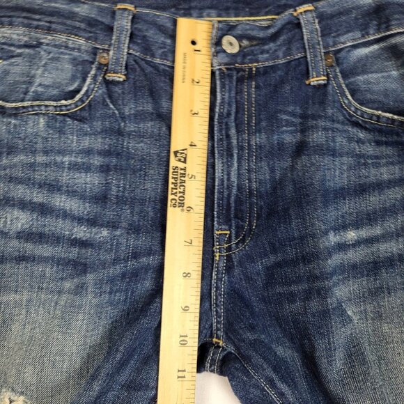 Polo Ralph Lauren Astor Slim Boyfriend Jeans Women's 29 Dark Wash Distressed - Picture 6 of 12